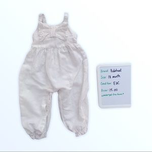 Habitual (nordstrom brand) white linen jumpsuit